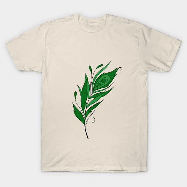 Feather. T-Shirt by AliDia